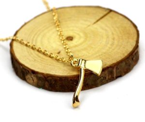 Wood Ax Necklace